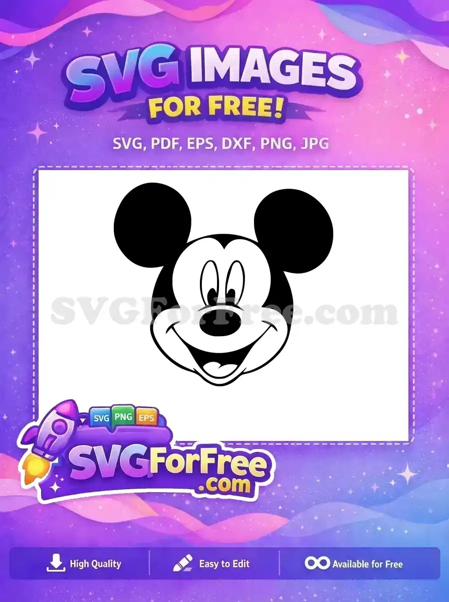 Free Smiling Face Free Black White The Lion King Free SVG 2