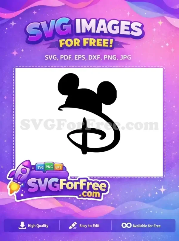 Free Disney Ears Free Letter D The Lion King Free SVG