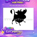Free Pumbaa Silhouette Free Exuberant Pose The Lion King Free SVG - Instant Download