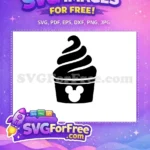 Free Dole Whip Swirl Free Mickey Mouse Themed Free SVG - Instant Download