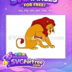Free Simba Grin Free Red Mane The Lion King Free SVG 3 - Instant Download