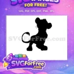 Free Simba Cub Silhouette Free Disney Lion King Free SVG 3 - Instant Download