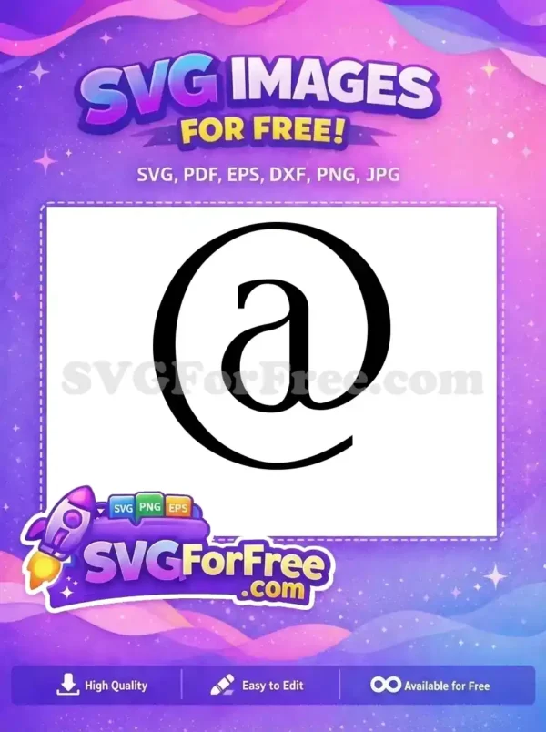 Free Email Symbol Free At Sign Black Free SVG