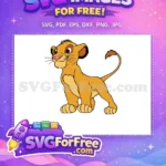 Free Playful Simba Free Orange Cub The Lion King Free SVG - Instant Download