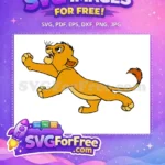 Free Simba Roar Free Running Pose The Lion King Free SVG - Instant Download
