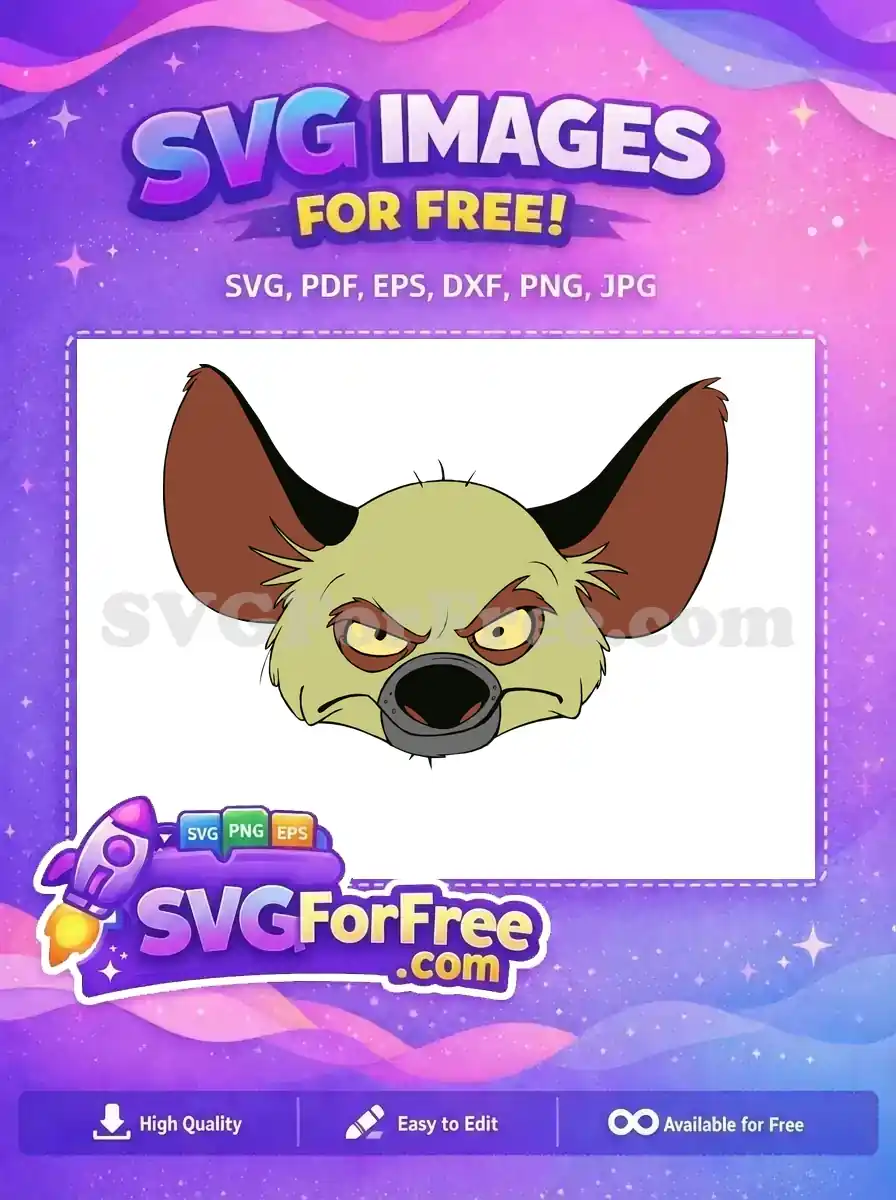 Free Angry Eyes Free Brown Ears Lion King Free SVG