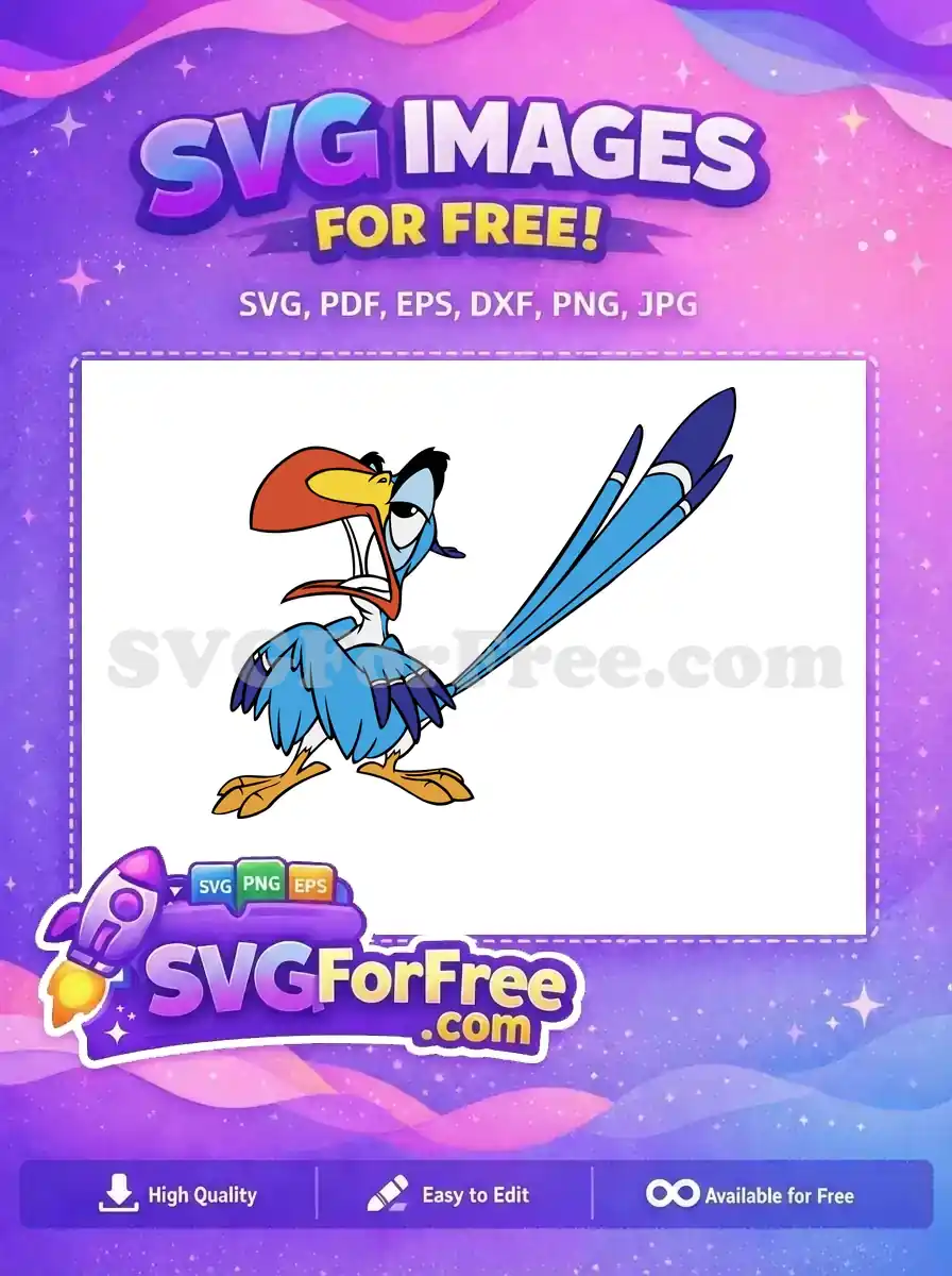 Free Zazu Open Beak Free Puzzled Expression Lion King Free SVG