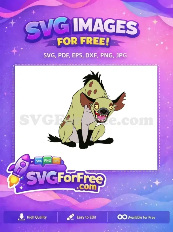 Free Smiling Hyena Free Brown Spots The Lion King Free SVG