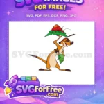 Free Timon Orange Body Free Dead Bug Green Leaf The Lion King Free SVG - Instant Download