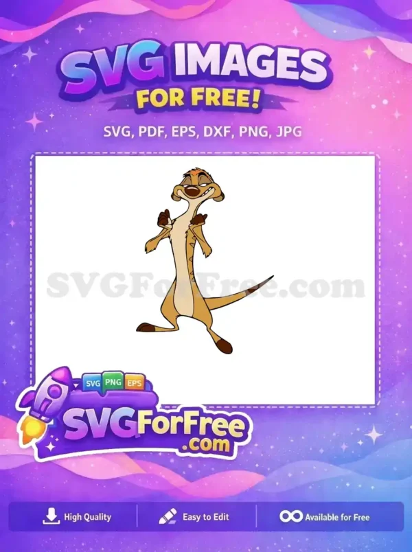 Free Timon Smirking Free Thumbs Up The Lion King Free SVG