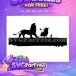 Free Simba Pouncing Free Timon and Pumba The Lion King Free SVG - Instant Download