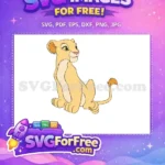Free Nala Cub Sitting Free Green Eyes Lion King Free SVG - Instant Download