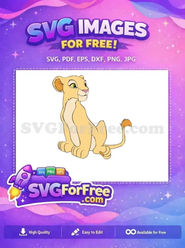 Free Nala Cub Sitting Free Green Eyes Lion King Free SVG Free Nala Cub Sitting Free Green Eyes Lion King Free SVG
