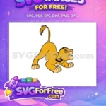 Free Simba Pouncing Free Angry Expression The Lion King Free SVG - Instant Download