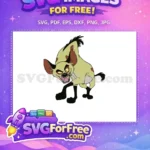 Free Spotted Hyena Angry Expression Free The Lion King Free SVG - Instant Download