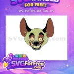 Free Goofy Hyena Laughing Free Yellow Eyes The Lion King Free SVG - Instant Download