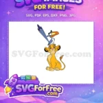 Free Simba Zazu Friends Free Cute Animals The Lion King Free SVG - Instant Download