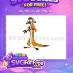 Free Scared Expression Free Orange Meerkat The Lion King Free SVG - Instant Download