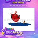 Free Red Pumbaa Jumping Free Timon Scared The Lion King Free SVG - Instant Download