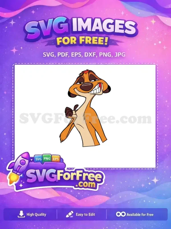 Free Smirking Meerkat Free Thumbs Up The Lion King Free SVG Free Smirking Meerkat Free Thumbs Up The Lion King Free SVG