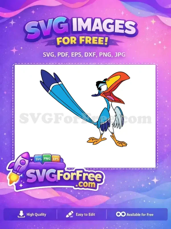 Free Zazu Annoyed Expression Free Colorful Beak The Lion King Free SVG