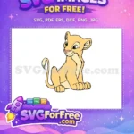 Free Nala Sitting Free Green Eyes Lion King Free SVG - Instant Download