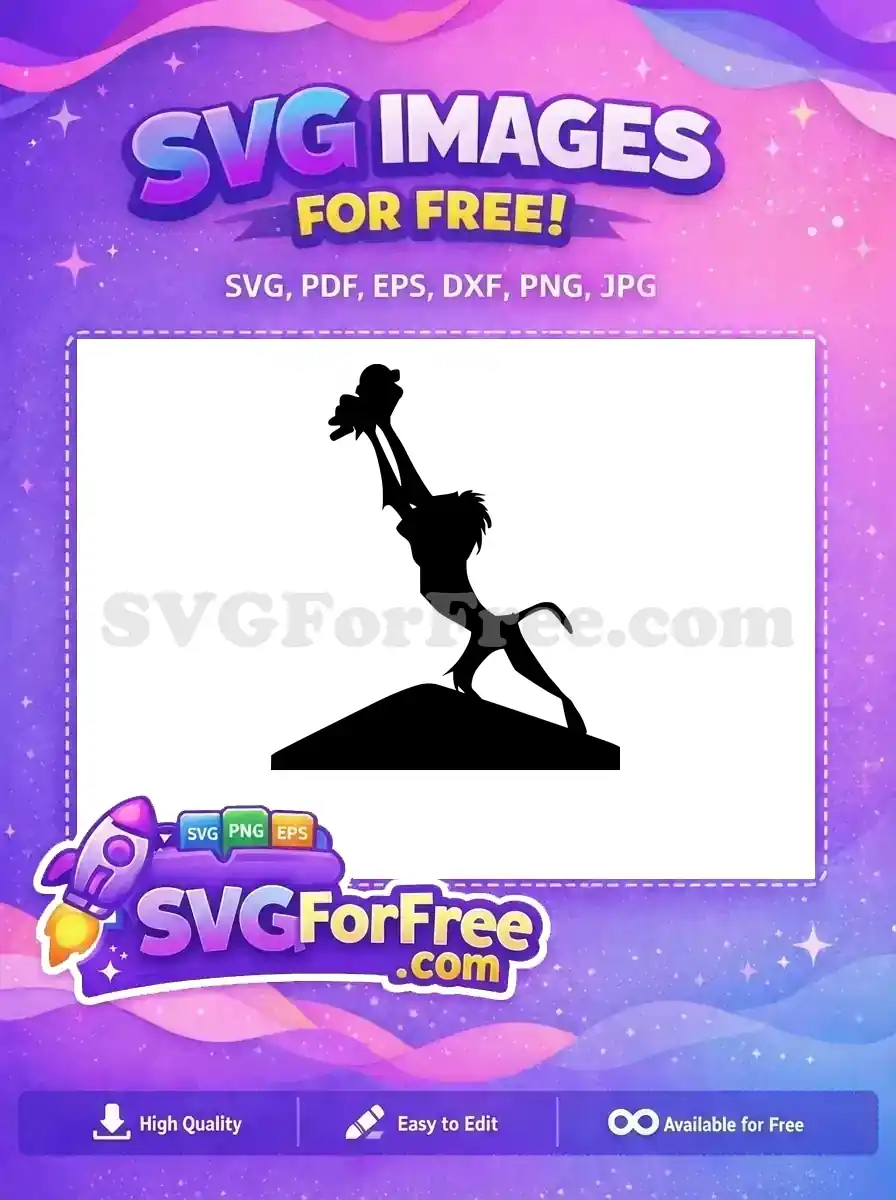 Free Simba Face Free Roaring Expression The Lion King Free SVG 2