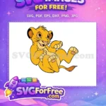 Free Playful Simba Cub Free Happy Expression The Lion King Free SVG - Instant Download
