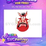 Free Shocked Pumbaa Expression Free Cartoon Tusks The Lion King Free SVG - Instant Download