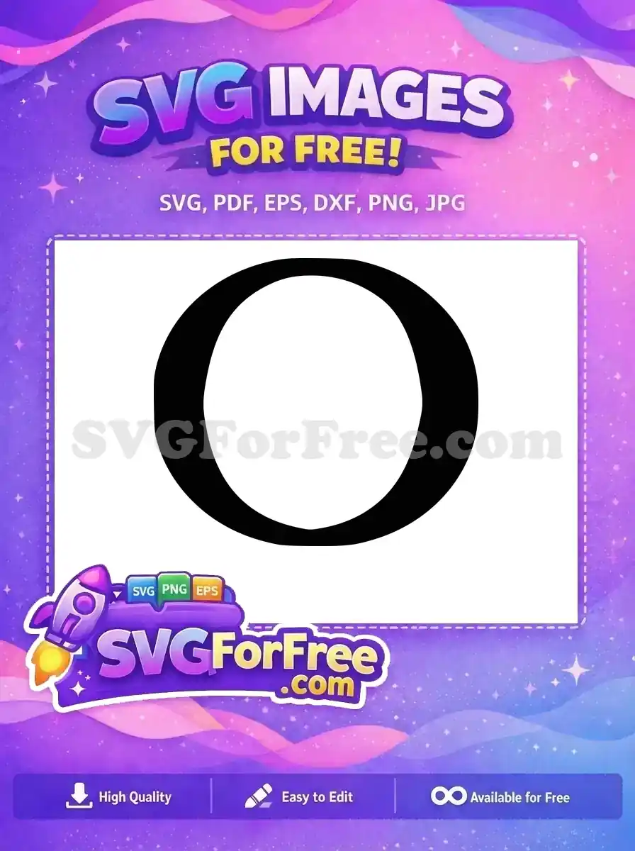 Free Letter O Free Bold Outline The Lion King Free SVG