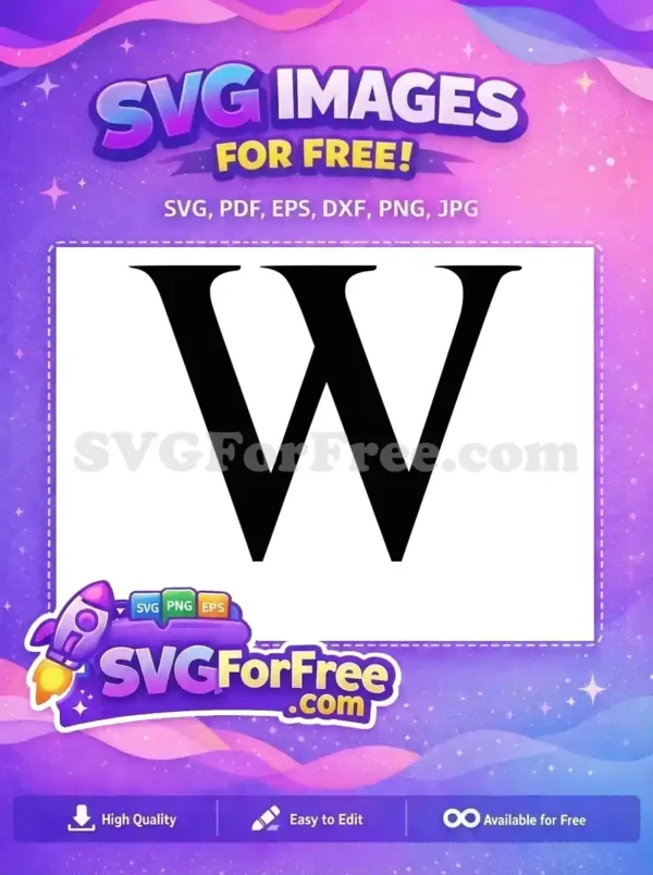 Free Letter W Free Initial Monogram The Lion King Free SVG Free Letter W Free Initial Monogram The Lion King Free SVG