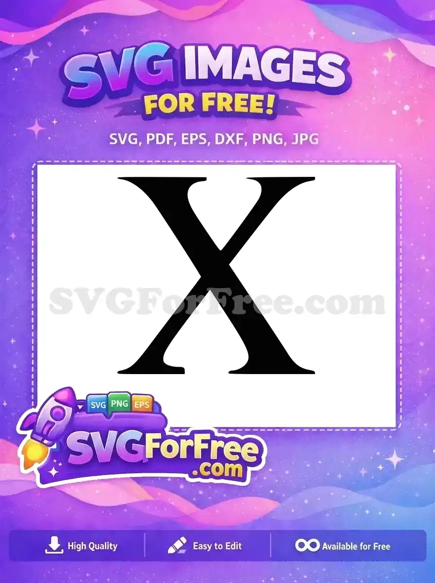 Free Letter X Free Initial Monogram The Lion King Free SVG