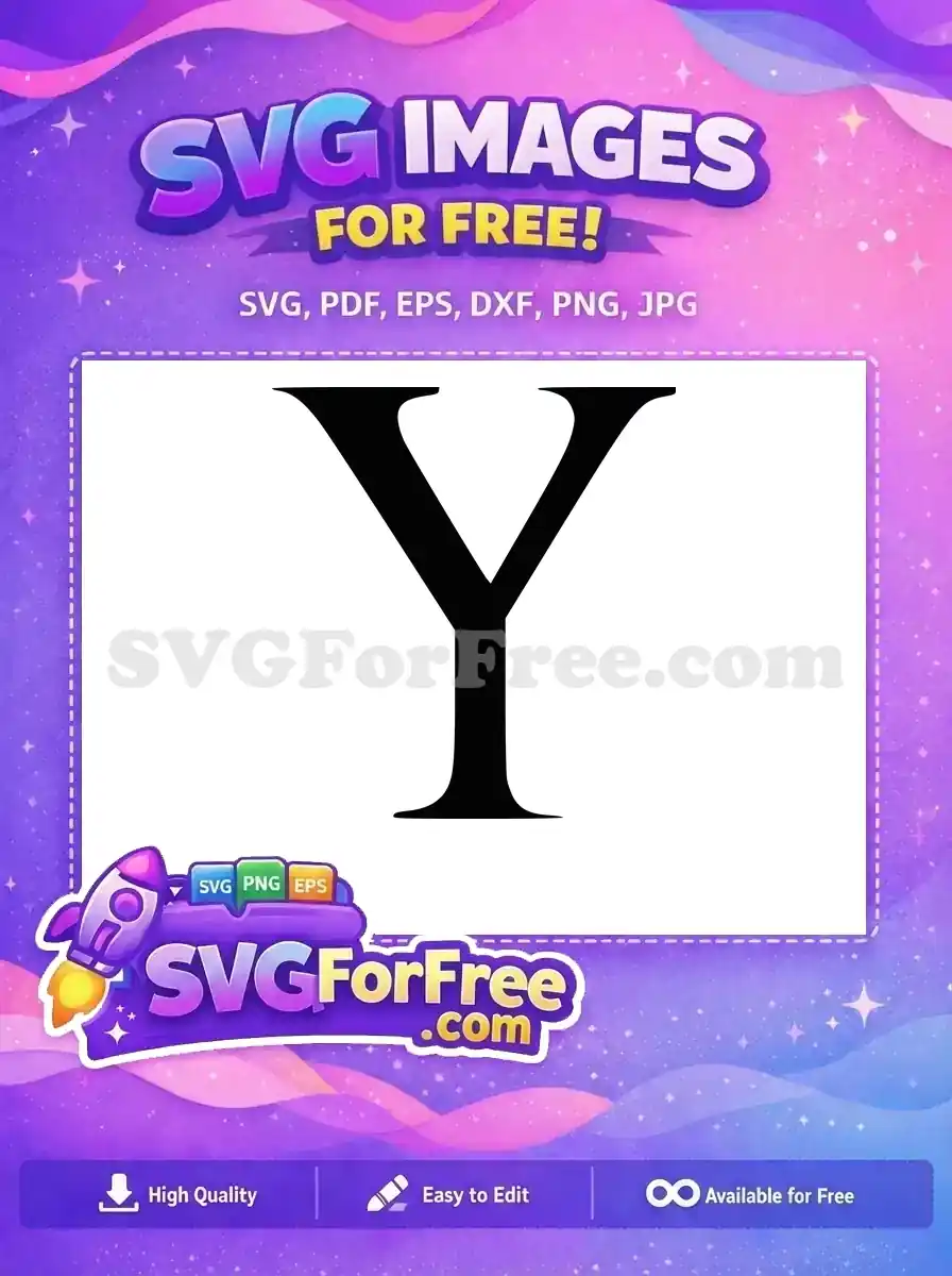 Free Letter Y Free Initial Black The Lion King Free SVG
