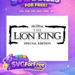 Free Classic Font Free Special Edition The Lion King Free SVG - Instant Download