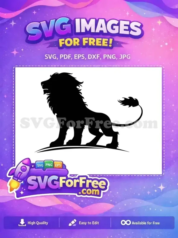 Free Majestic Mane Free Roaring Lion The Lion King Free SVG