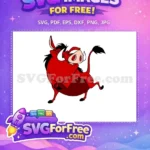 Free Pumbaa Reddish Free Joyful Expression The Lion King Free SVG - Instant Download