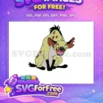 Free Spotted Hyena Laughing Free Cartoon The Lion King Free SVG - Instant Download