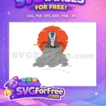 Free Meditating Rafiki Detailed Free Red Hands The Lion King Free SVG - Instant Download