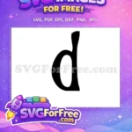 Free Letter Lowercase Free Initial Monogram Nightmare Before Free SVG - Instant Download