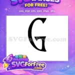 Free Letter G Bold Free Gothic Nightmare Free SVG - Instant Download