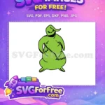 Free Light Green Oogie Boogie Stitched Free Sack The Nightmare Before Christmas Free SVG - Instant Download