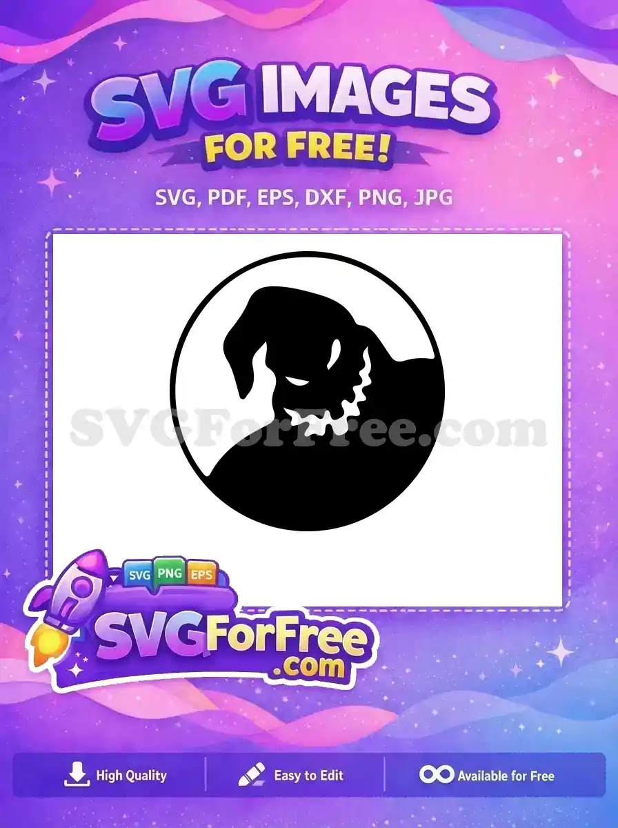 Free Oogie Boogie Silhouette Free Halloween Black Nightmare Free SVG