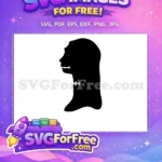 Free Silhouette Jack Skellington Free Black and White The Nightmare Before Christmas Free SVG - Instant Download