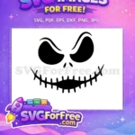 Free Scary Eyes Free Stitched Mouth Nightmare Before Christmas Free SVG - Instant Download