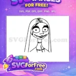 Free Stitched Smile Free Sally Nightmare Before Christmas Free SVG - Instant Download