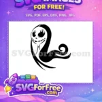 Free Jack Skellington Face Free Big Eyes Nightmare Free SVG - Instant Download