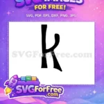 Free Letter K Free Nightmare Before Christmas Free SVG - Instant Download