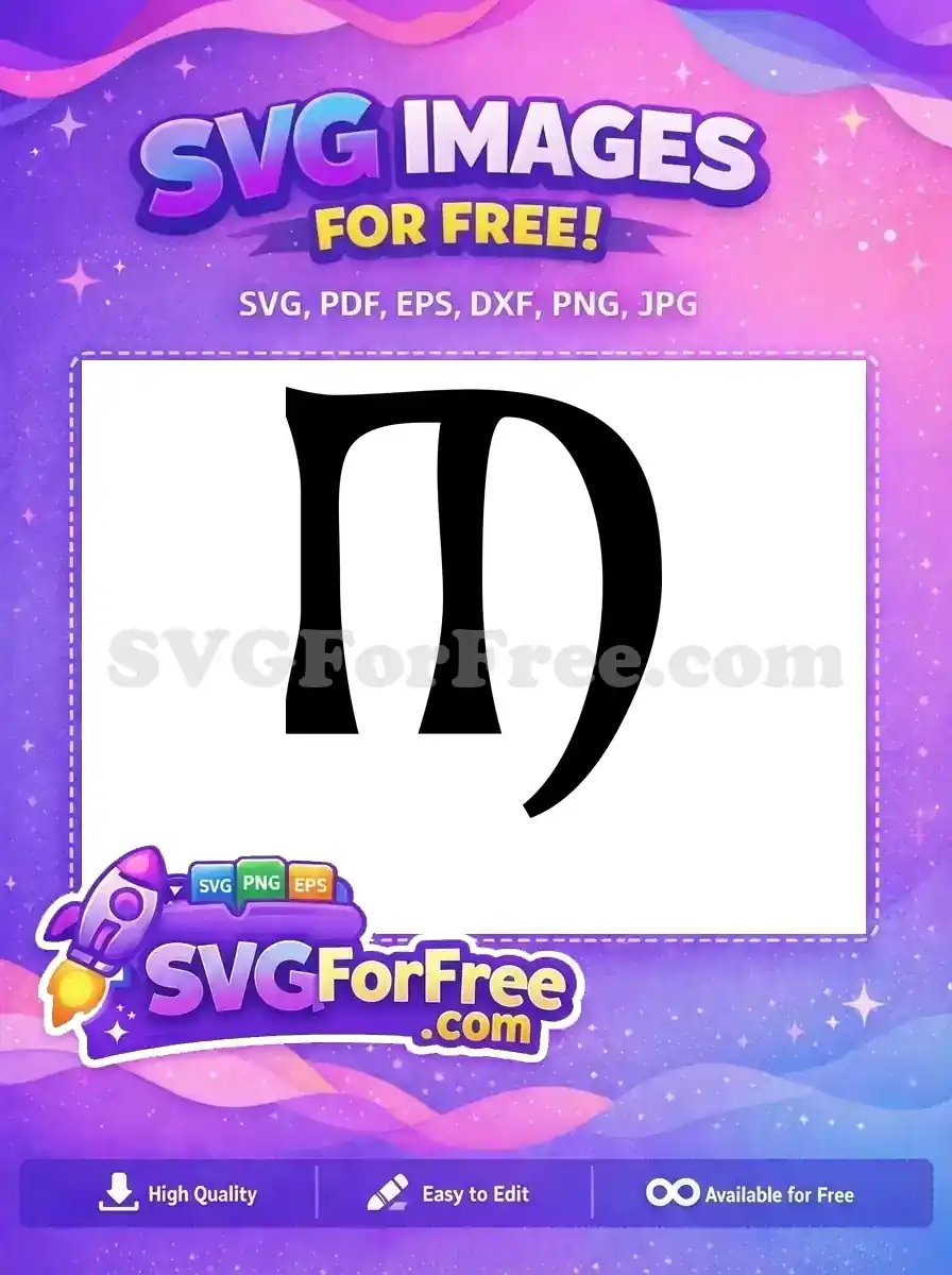 Free Letter M Free Initial Monogram The Nightmare Free SVG