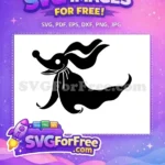 Free Zero Ghost Dog Free Smiling Face Nightmare Before Christmas Free SVG - Instant Download