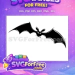 Free Pointy Wings Free Cartoon Bat The Nightmare Before Christmas Free SVG - Instant Download